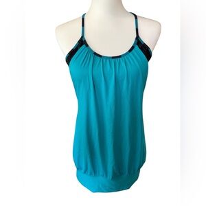 Lululemon No Limits Tank Top women’s sz 4 Surge/Inkwell/Stripe W1575S
